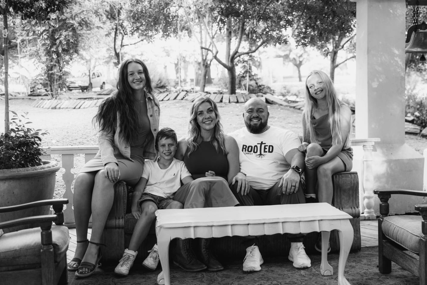 Lionel van der Merwe and family